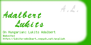 adalbert lukits business card
